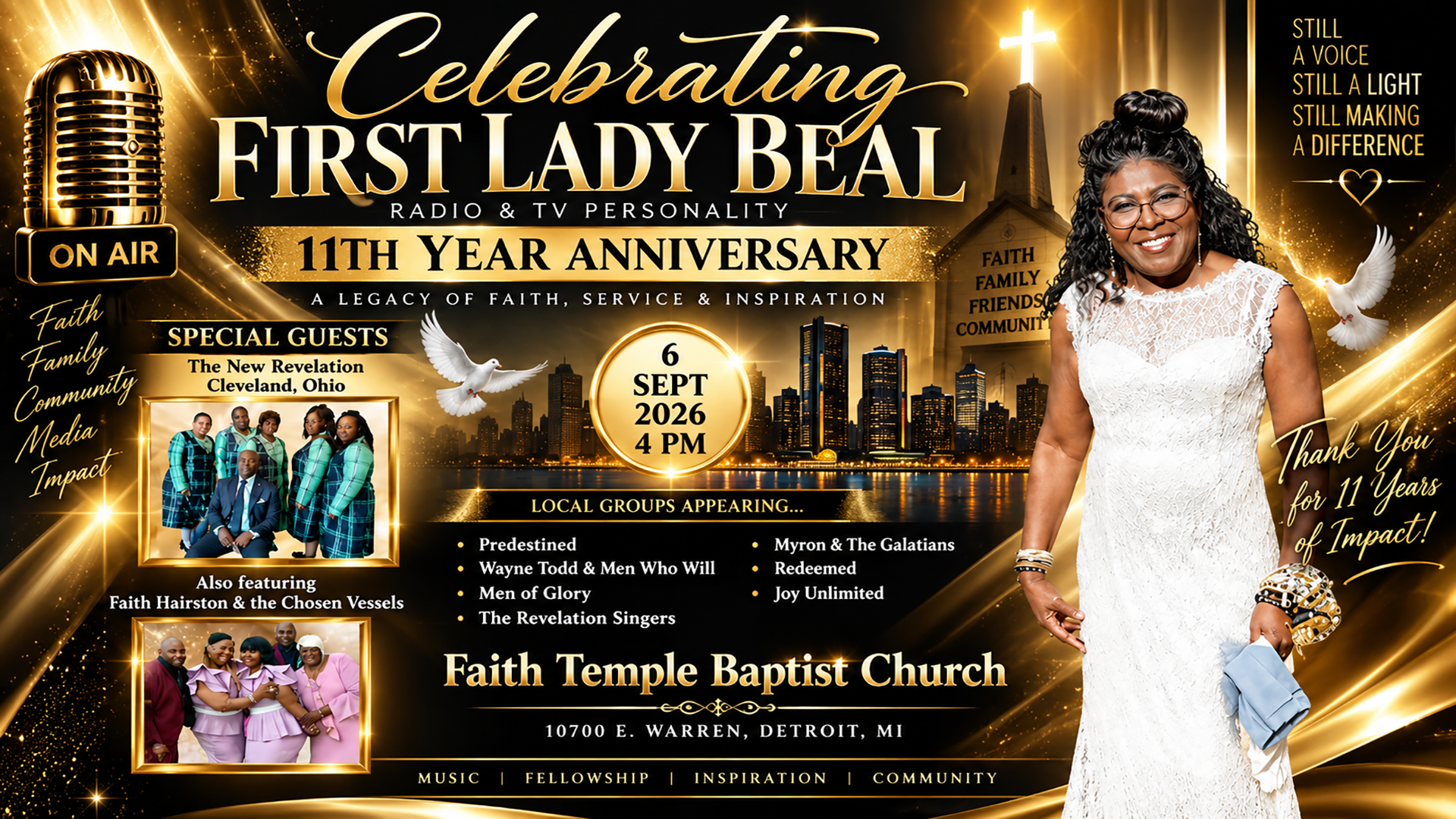 11th Anniversary Celebration with First Lady Beal